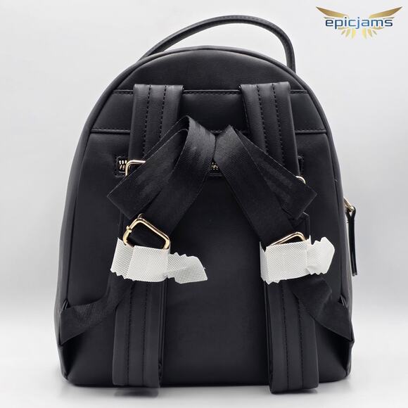 Harry Potter Characters Floral Botanical Group Portrait Black Mini Backpack Bag - Picture 4 of 4